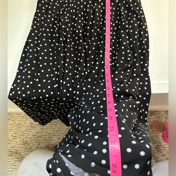 White House Black Market Black Backless Dress with White Polka Dots - Picture 7 of 7